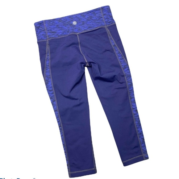 ATHLETA Womens Splits Revelation Capri Leggings Size XSmall Navy Blue - Picture 4 of 4